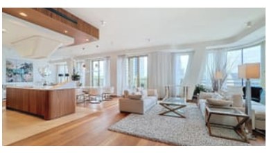 Open kitchen and living room