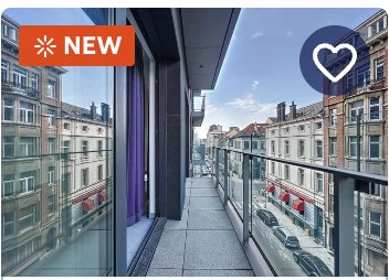 Apartment with balcony in Ixelles